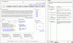 wireframe template visio