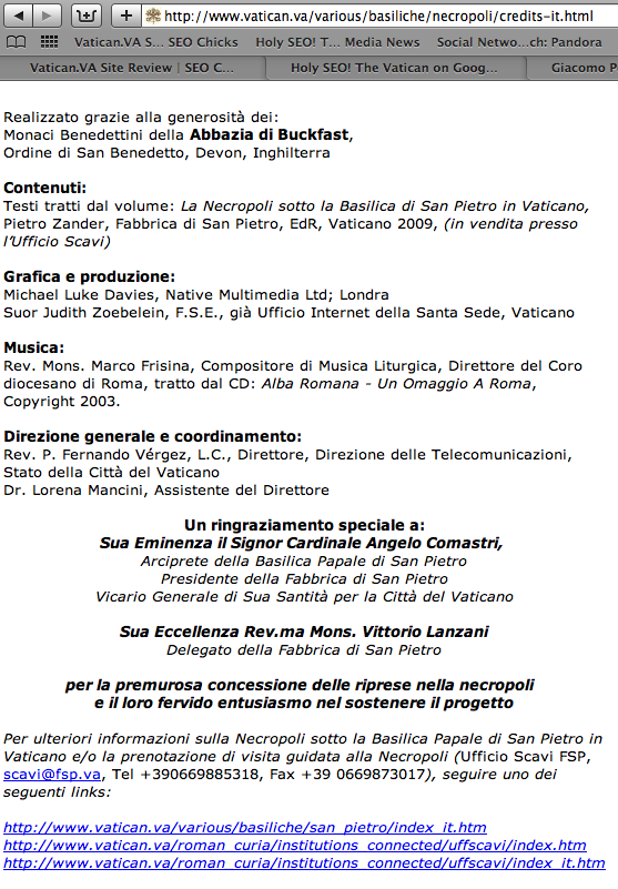 Documento clonato di vatican.va con link originali