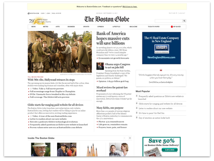 The Boston Globe max resolution homepage